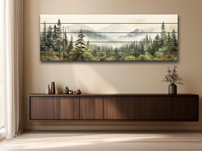Redwood National Park Wood Print – Natural Wood Wall Art | Rustic Farmhouse Decor