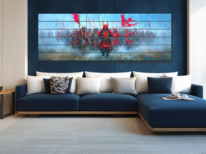 Takeda Shingen Samurai Battle Wood Print