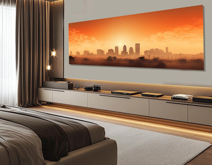 Fort Worth Canvas Print – Large Abstract Wall Art | Ready to Hang Cotton Canvas