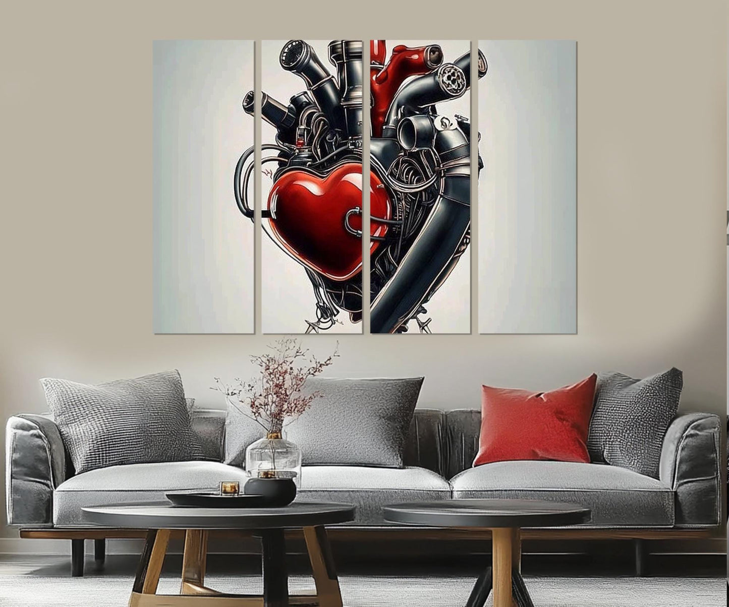 Engine Canvas Print – Abstract Engine Art | Workshop Wall Art, Ready to Hang