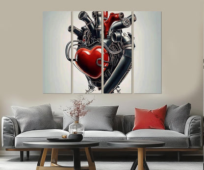 Engine Canvas Print – Abstract Engine Art | Workshop Wall Art, Ready to Hang