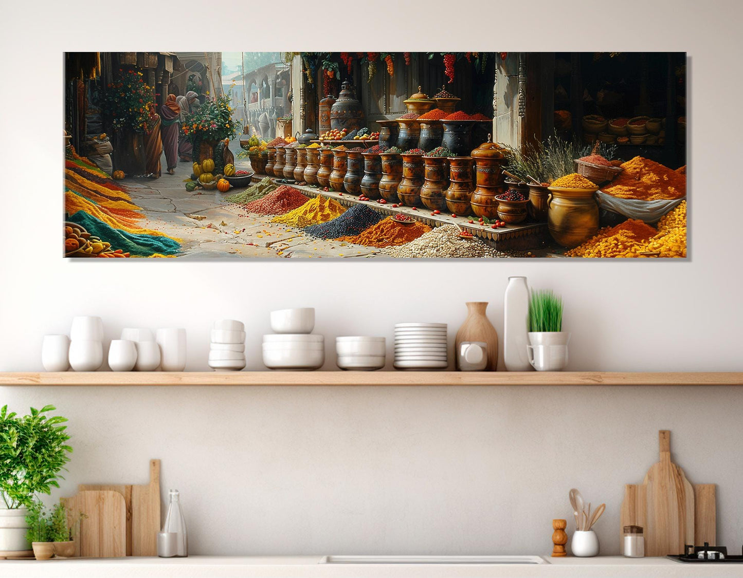 Spices Canvas Print – Indian Wall Art | Kitchen Wall Decor | Framed & Ready to Hang