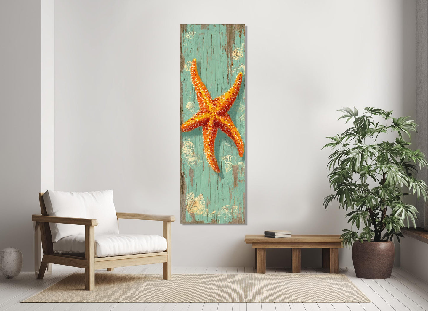 Sea Star Canvas Print – Underwater Wall Art | Framed Canvas Art Ready to Hang