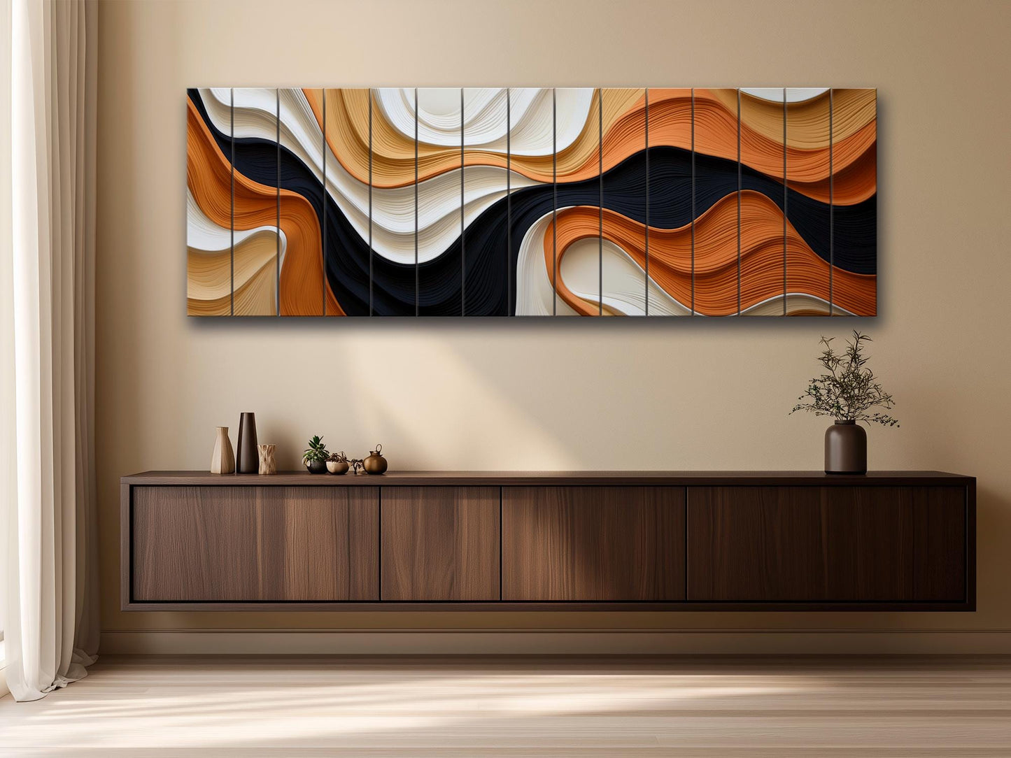 Abstract Art Print | Natural Wood Wall Art With Unique Wood Grain & Fade Resistant Colors