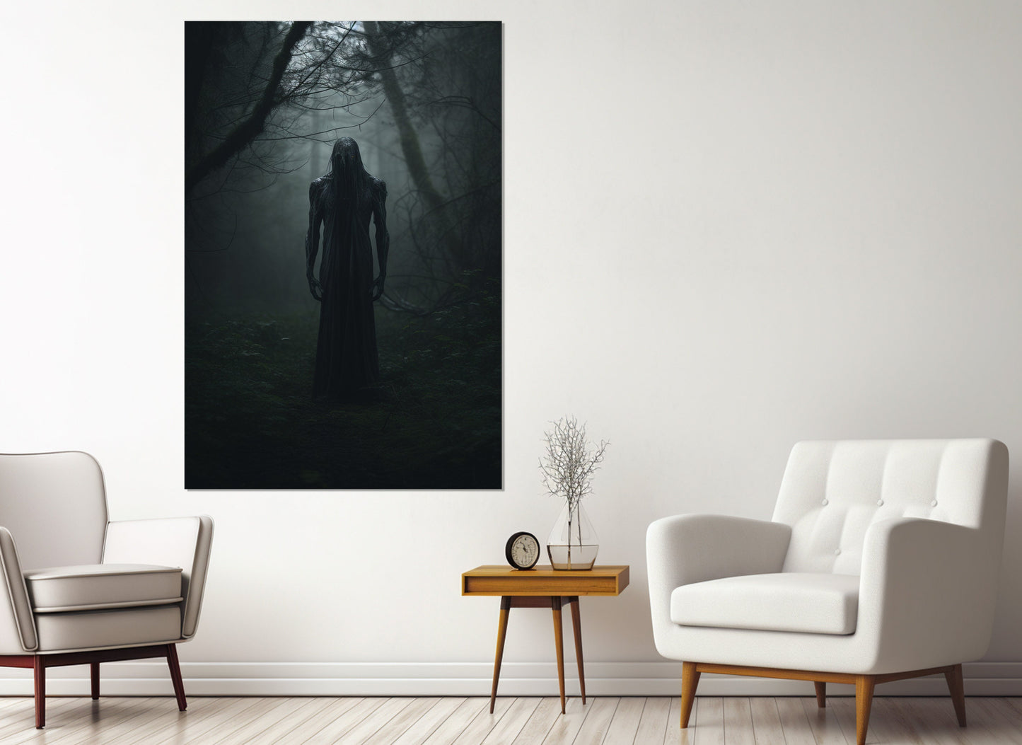 Supernatural Canvas Print – Abstract Gothic Wall Art | Ready to Hang Framed Canvas
