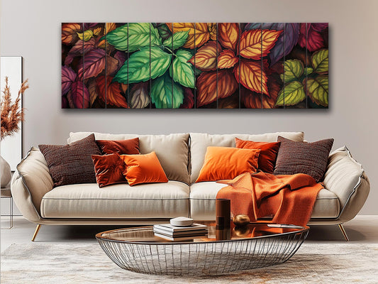 Wood Wall Art | Vibrant Floral Wood Print on Natural Planks | Rustic Farmhouse Decor