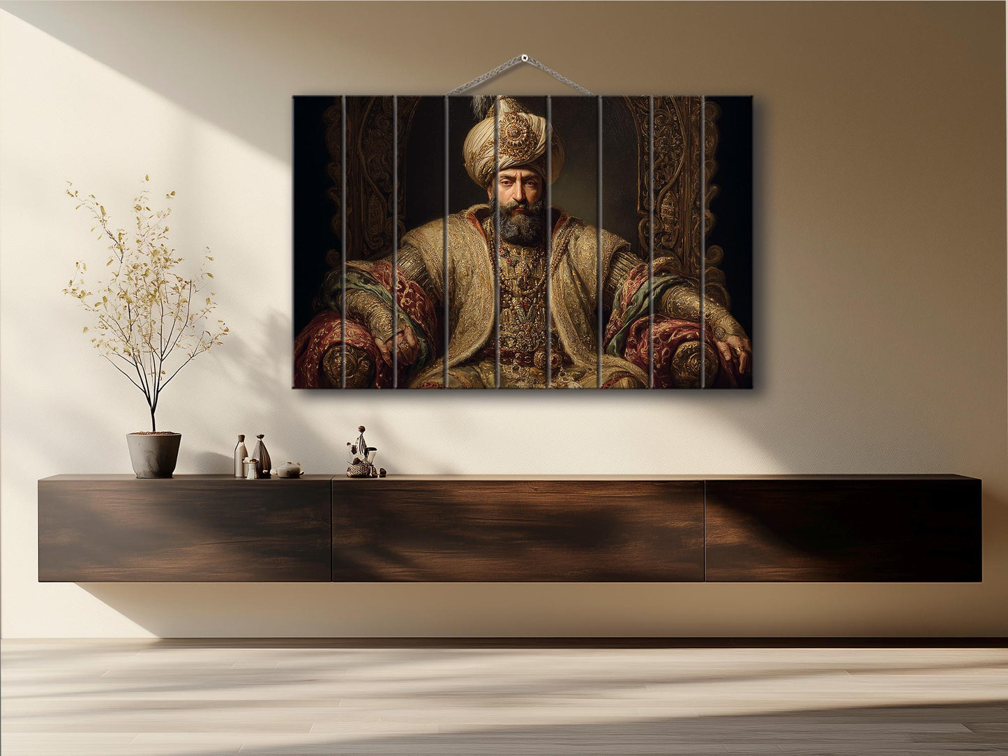 Suleiman Magnificent Ottoman Throne Print on Wood