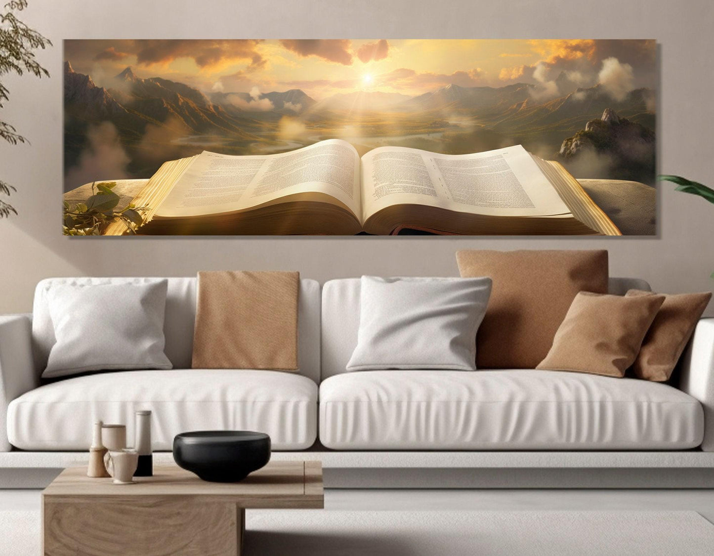 Bible Canvas Print – Large Religious Wall Art | Framed & Stretched Canvas