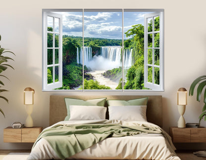 Iguazu Falls Canvas Print – Gallery Wrapped Cotton Canvas | Ready to Hang Waterfall Wall Art
