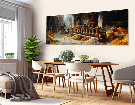 Spices Canvas Print – Indian Wall Art | Kitchen Wall Decor | Framed & Ready to Hang