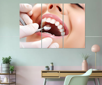 Dentist Wall Art – Framed Canvas Print | Smile Canvas Art | Gift for Dentist