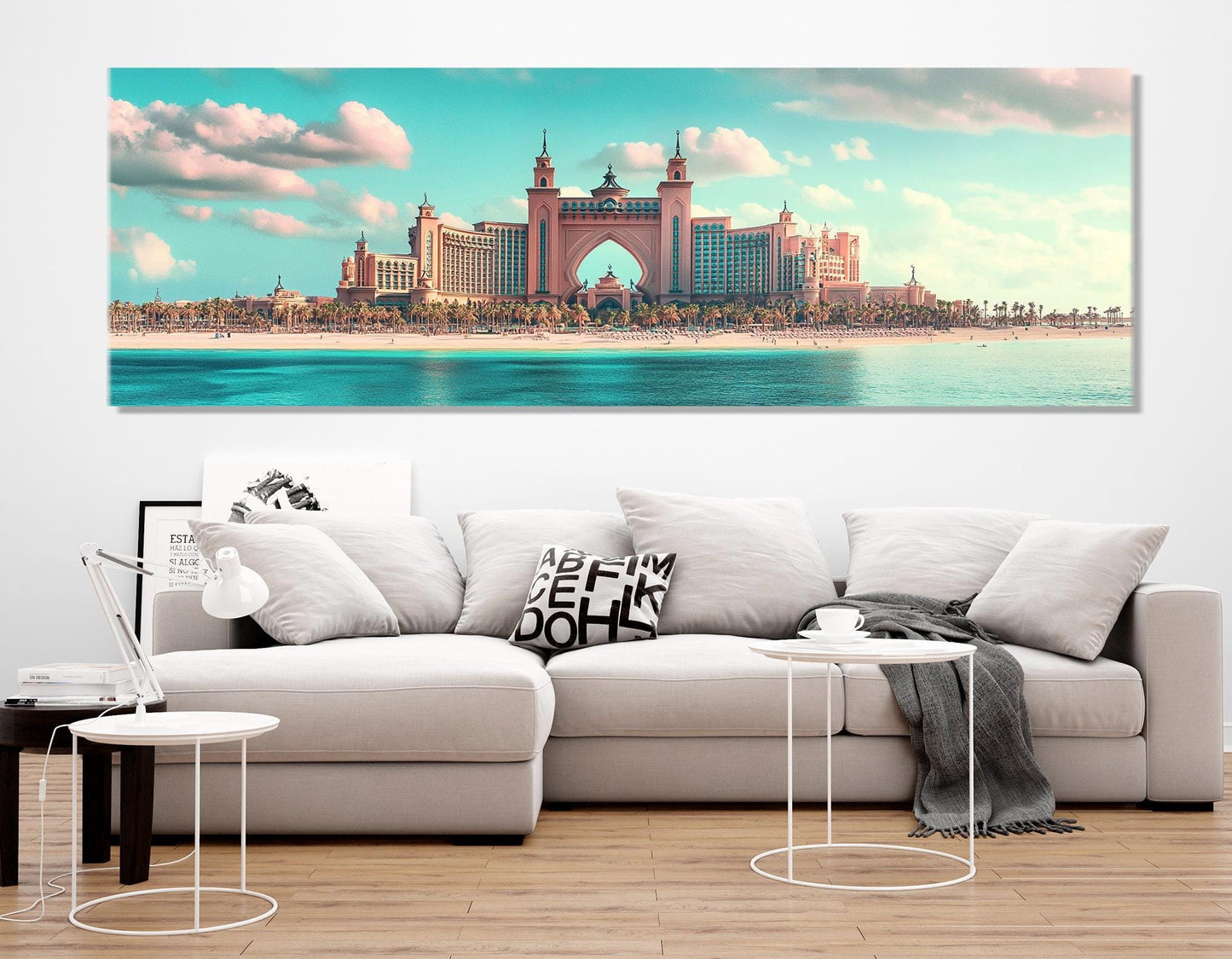 Dubai Wall Art - Framed Dubai Canvas Print | Ready to Hang Modern Cityscape