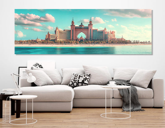 Dubai Wall Art - Framed Dubai Canvas Print | Ready to Hang Modern Cityscape