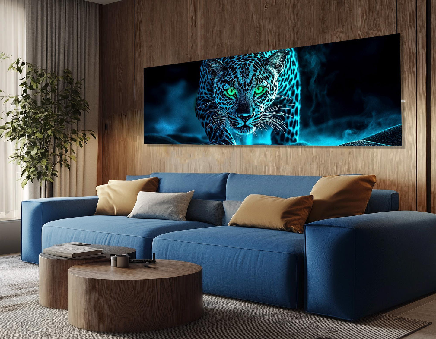 Leopard Canvas Print – Large Framed Canvas Print | Abstract Leopard Painting Ready to Hang