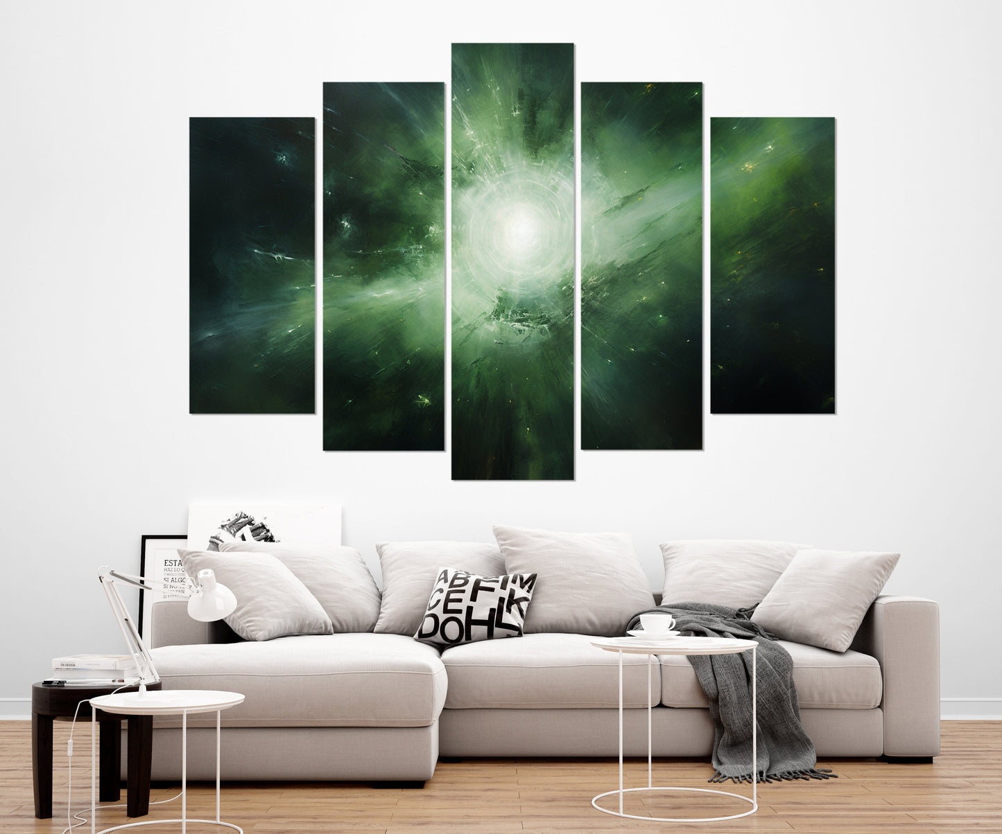 Abstract Planet Painting – Galaxy Canvas Art | Ethereal Space Painting, Ready to Hang