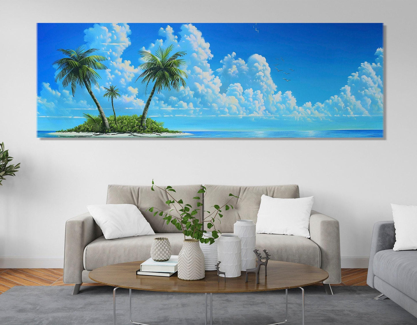 Desert Island Canvas Print – Tropical Wall Art | Framed Canvas Art Ready to Hang