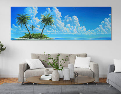 Desert Island Canvas Print – Tropical Wall Art | Framed Canvas Art Ready to Hang