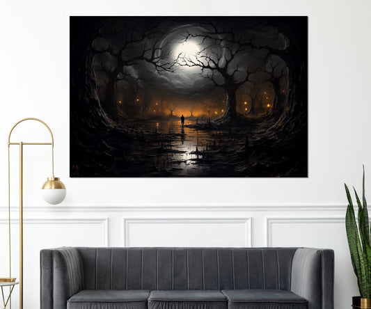 Post-Apocalyptic Canvas Print – Gothic Wall Art | Vintage Wall Decor, Framed Canvas