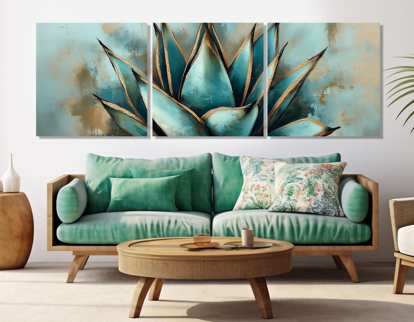Agave Canvas Print – Abstract Agave Art | Modern Mexican Decor, Ready to Hang