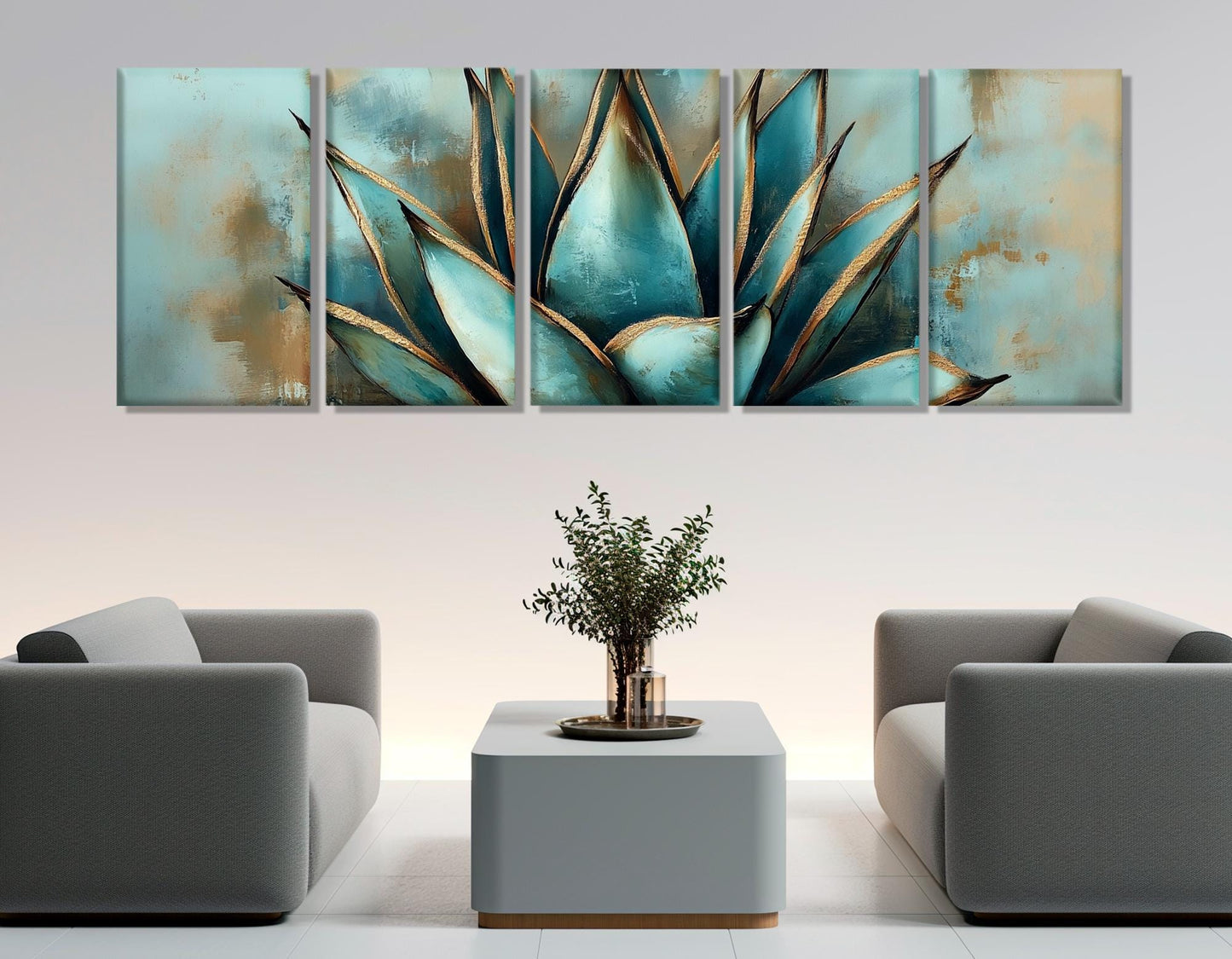 Agave Canvas Print – Abstract Agave Art | Modern Mexican Decor, Ready to Hang