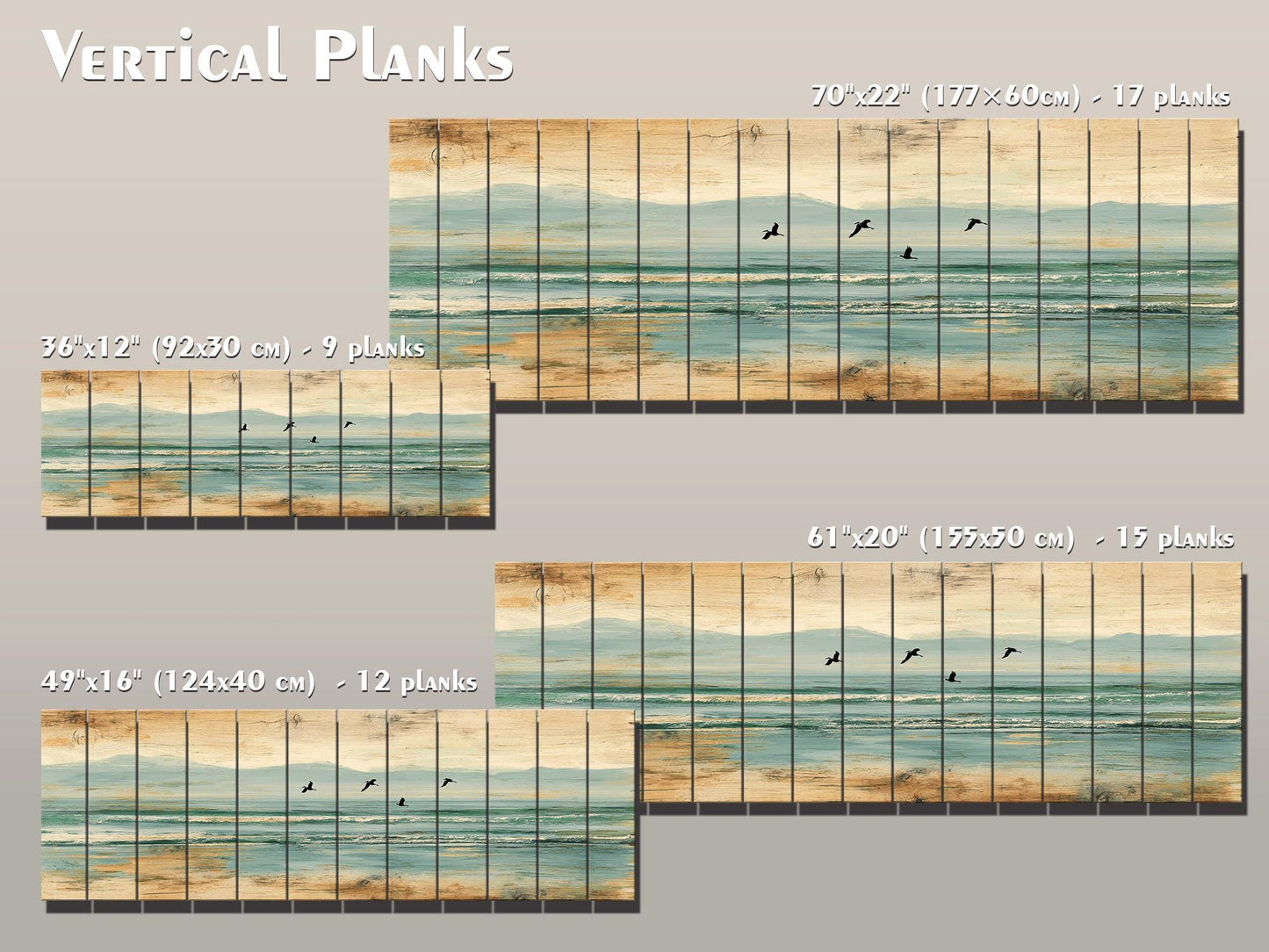 Coastal Wood Art – Pelican Wall Print on Natural Linden Wood, Rustic Beach Decoration