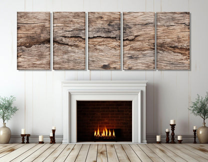 Wood Texture Canvas Print – Modern Wall Art | Soft Tone Wooden Wall Decor, Ready to Hang