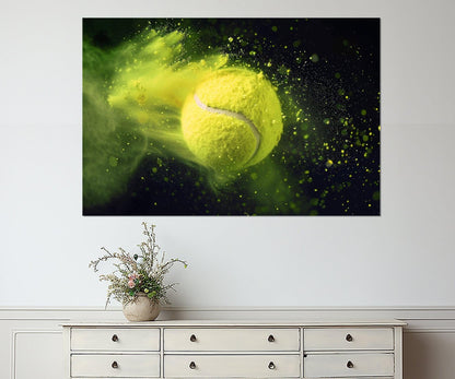 Tennis Canvas Print – Abstract Tennis Wall Art | Framed Painting, Ready to Hang