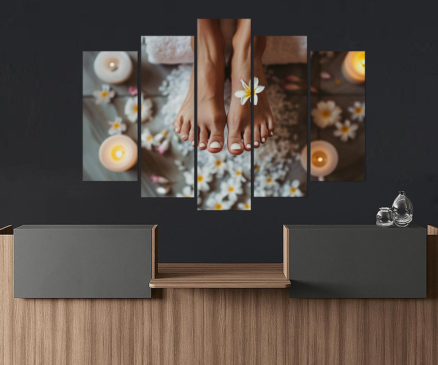Pedicure Wall Art – Female Feet Spa Canvas Print | Cotton Gallery Wrapped Canvas