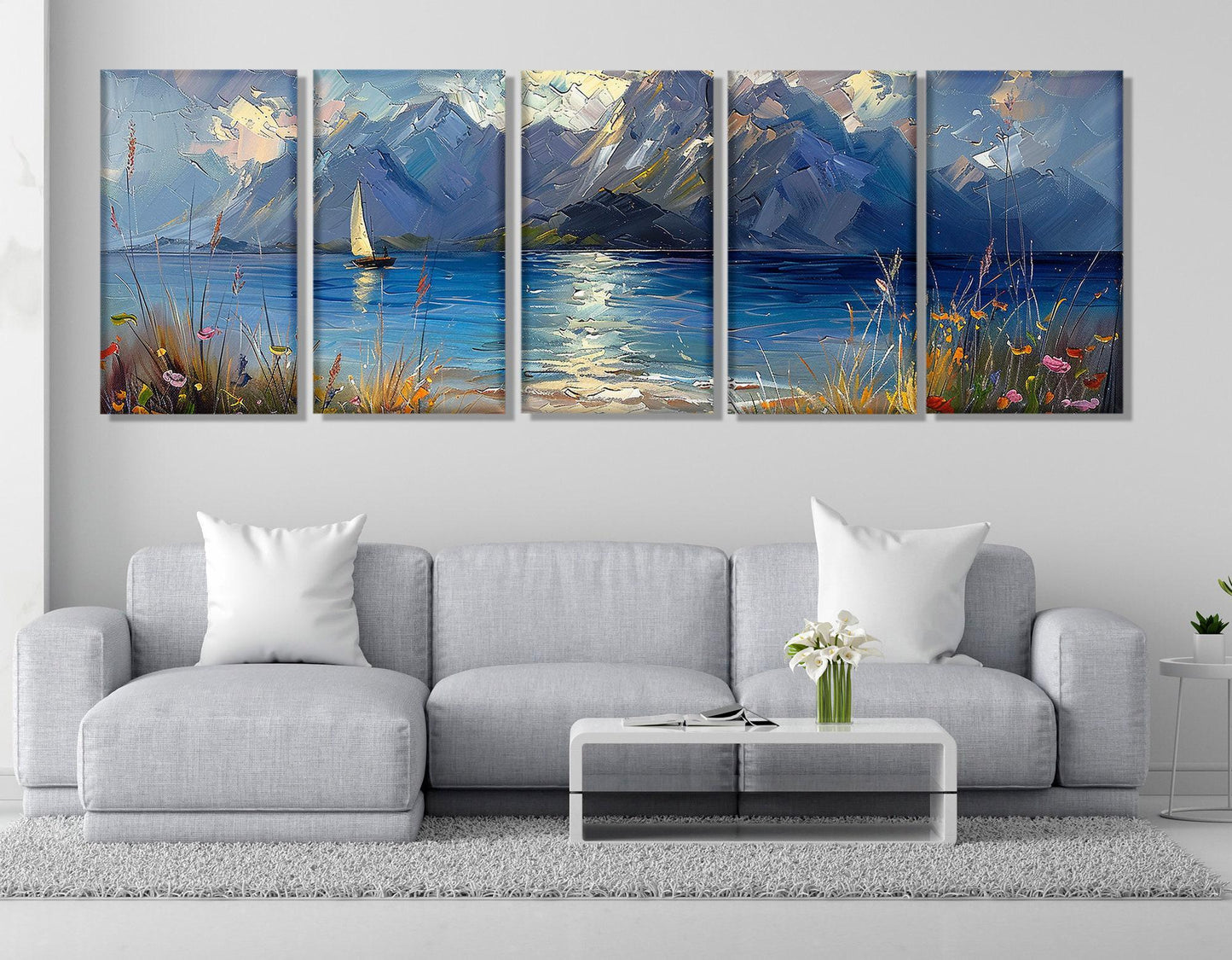 Torch Lake Canvas Print – Framed Gallery Wrapped Cotton Canvas, Ready to Hang