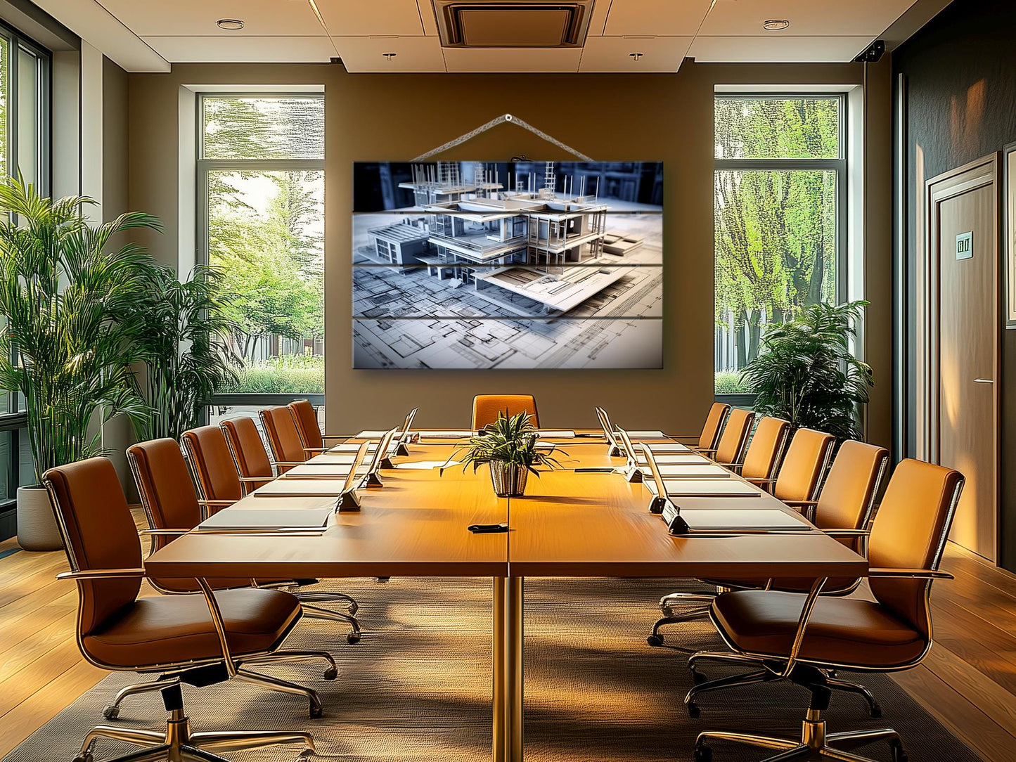 Architect Wood Print – Modern Architect Art | Natural Wood Wall Art Decor