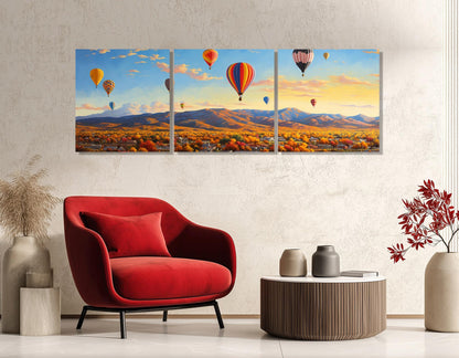 Albuquerque Balloon Fest Canvas – Framed Gallery Wrapped Wall Art Ready to Hang