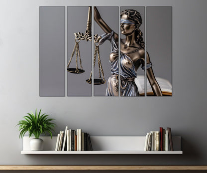 Femida Canvas Print – Lady Justice Art | Lawyer Gift Canvas | Framed Wall Decor