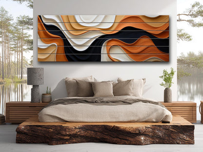 Abstract Art Print | Natural Wood Wall Art With Unique Wood Grain & Fade Resistant Colors
