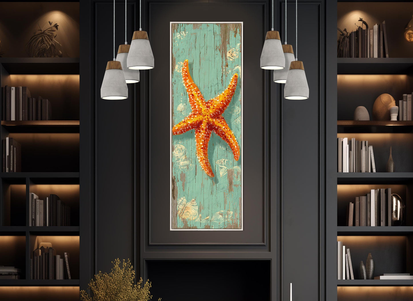 Sea Star Canvas Print – Underwater Wall Art | Framed Canvas Art Ready to Hang