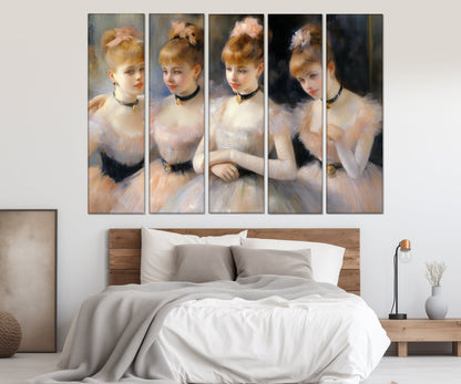 Ballet Wall Art – Abstract Ballerina Canvas Print | Framed, Ready to Hang