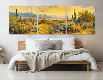 Arizona Desert Canvas Print – Sonoran Desert Wall Art | Framed & Ready to Hang