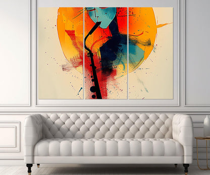 Music Canvas Print - Abstract Music Wall Decor | Framed Ready to Hang Artwork