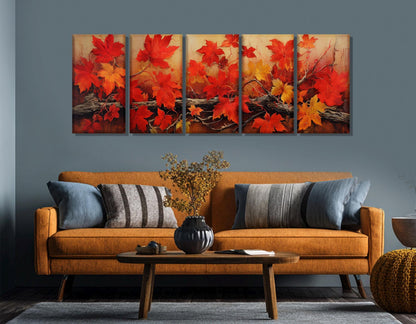 Autumn Tree Canvas Print – Gallery Wrapped Framed Canvas With Soft Tones Artwork