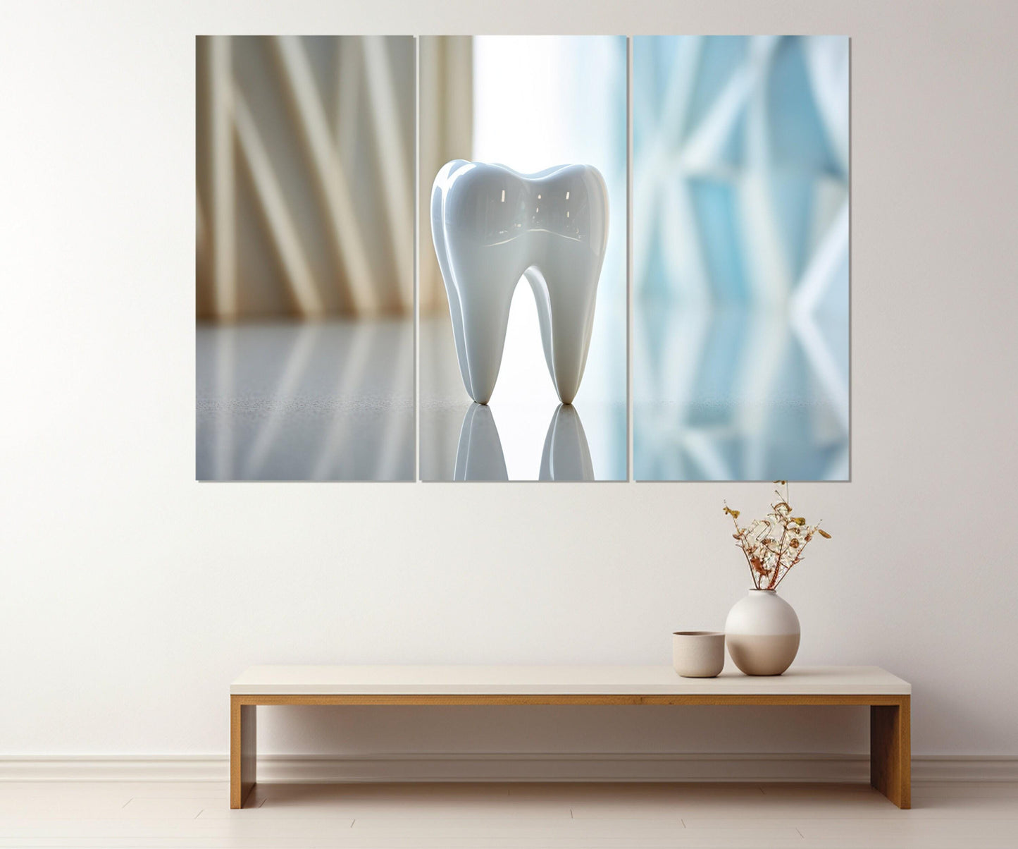 Dentist Wall Art | Modern Dental Art, Tooth Canvas Print – Gift for Dentist Decor