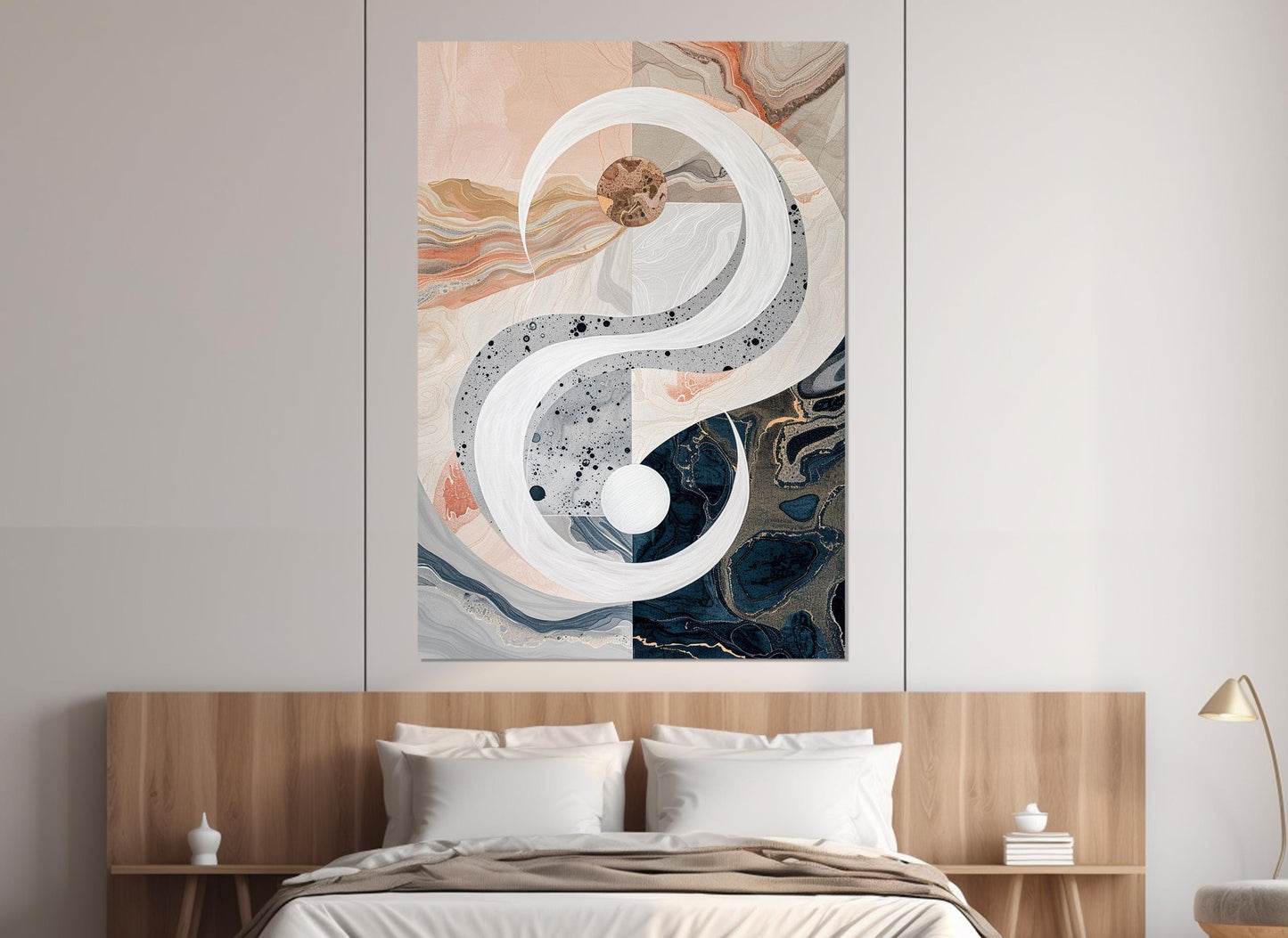 Abstract Modern Canvas Print – Minimalist Wall Art | Framed & Ready to Hang