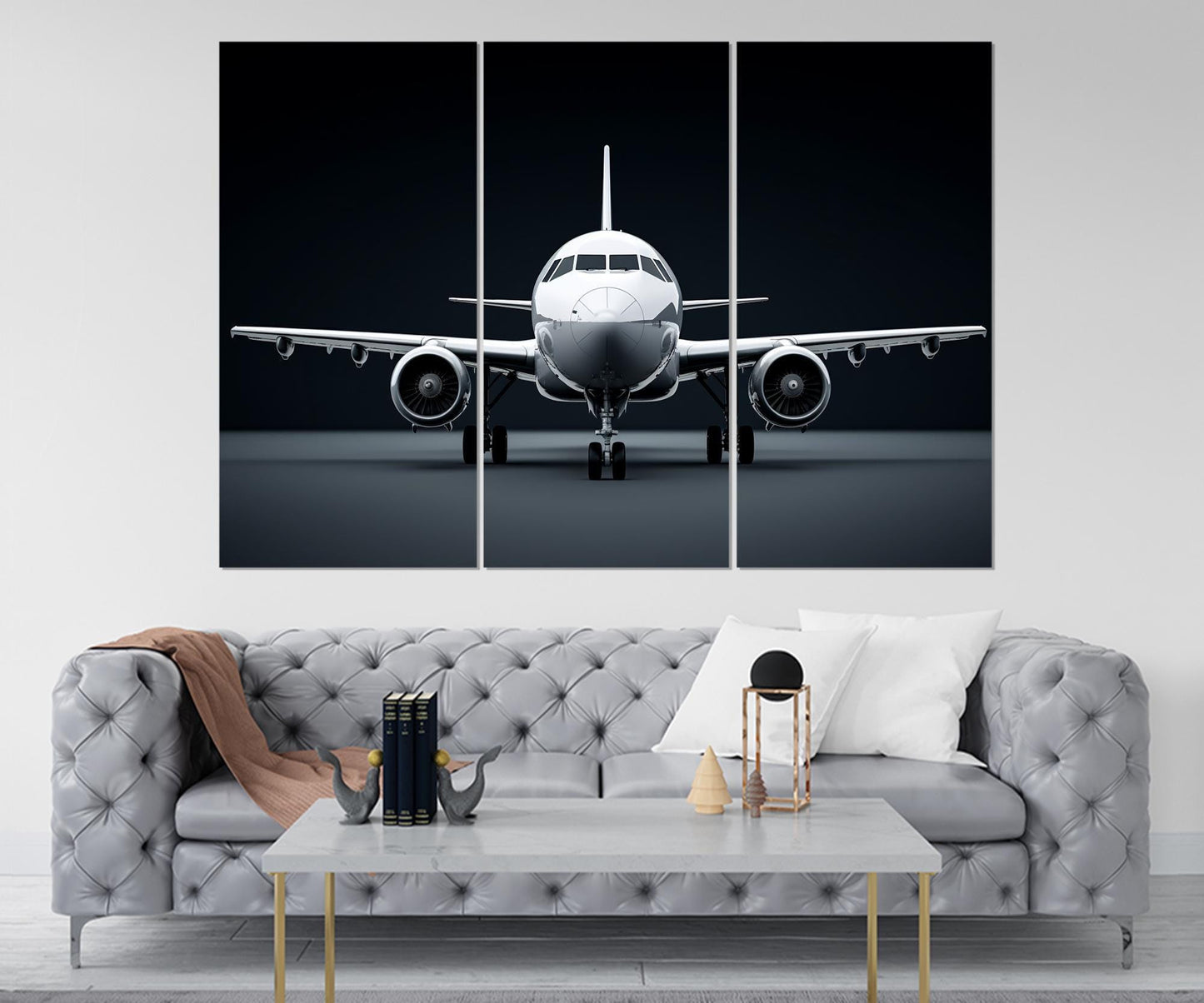Plane Canvas Art - Large Aircraft Canvas Print | Aviation Wall Art, Framed Ready to Hang