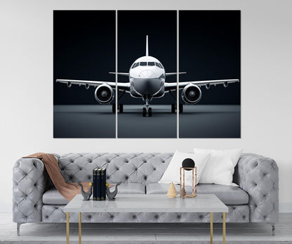 Plane Canvas Art - Large Aircraft Canvas Print | Aviation Wall Art, Framed Ready to Hang