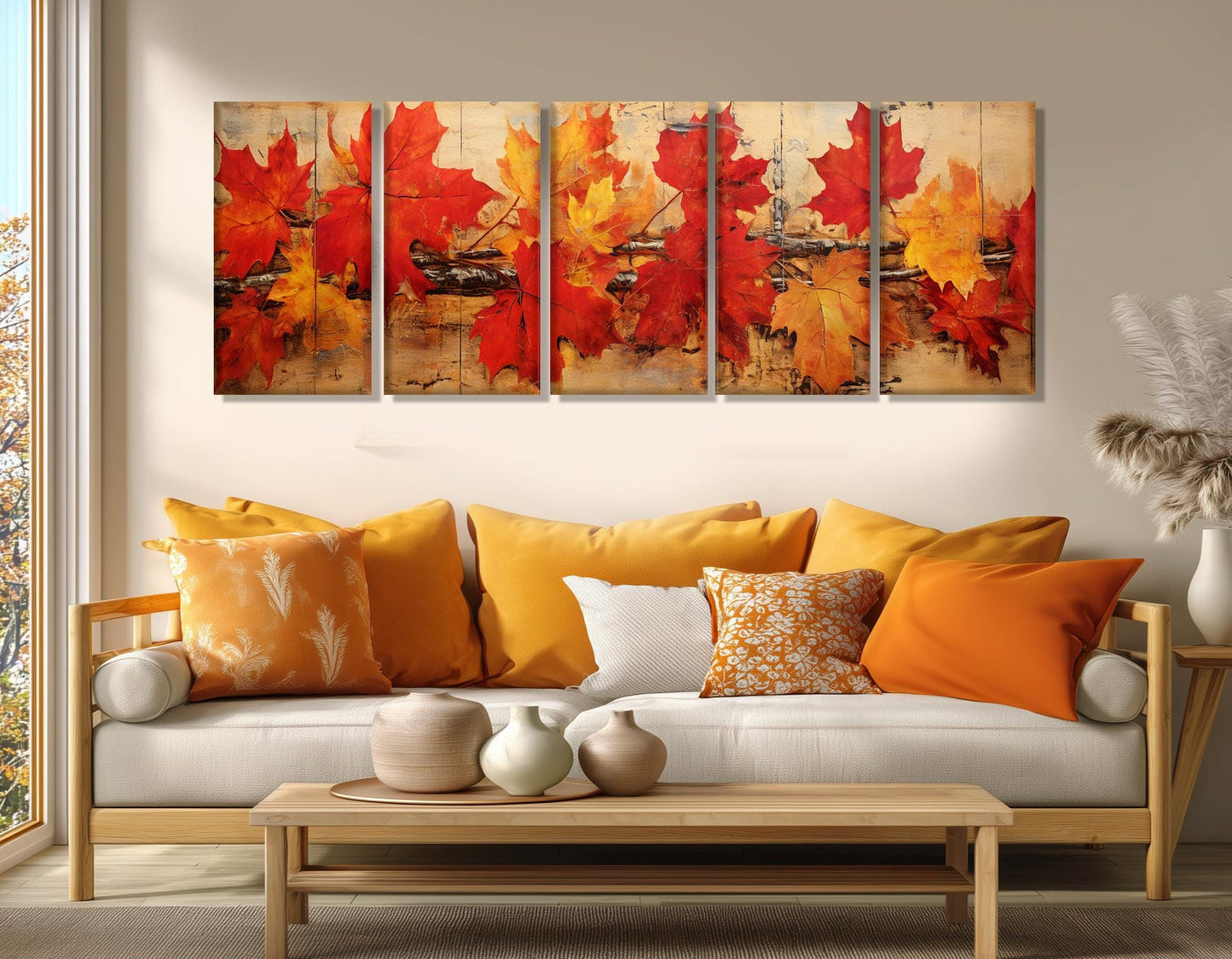 Autumn Tree Canvas Print – Framed Cotton Artwork | Ready to Hang Wall Art