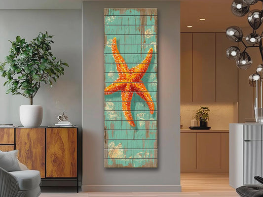 Rustic Wood Wall Art – Handcrafted Coastal Art | Wooden Wall Hanging | Beach House Decor