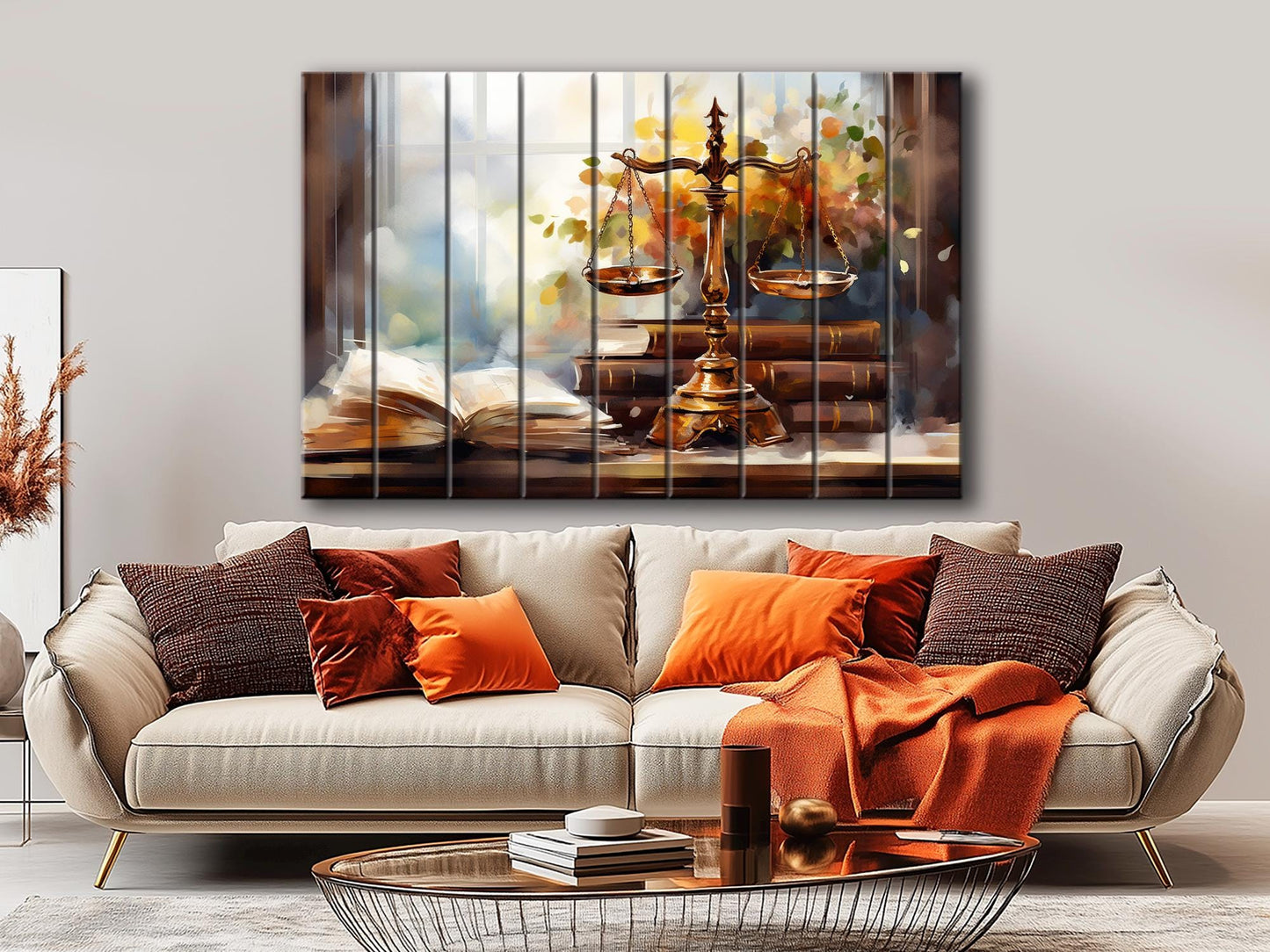 Wooden Wall Art – Rustic Valletta Skyline Wood Plank Painting | Natural Wood Artwork