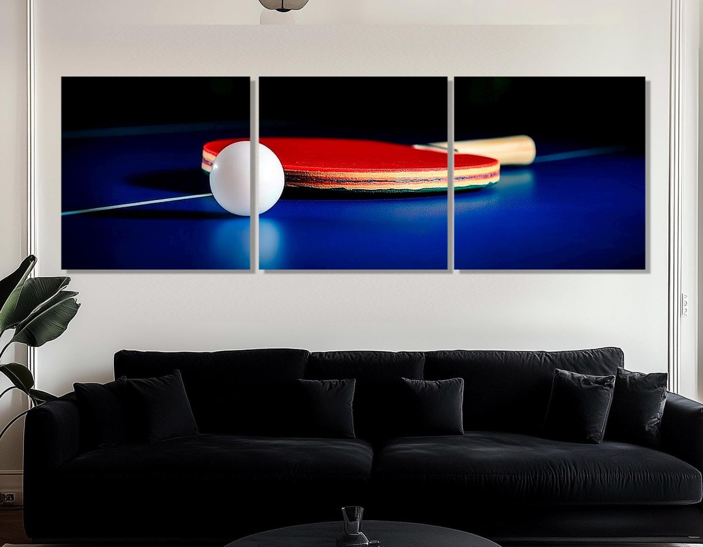 Table Tennis Wall Art – Framed Table Tennis Poster | Ping Pong Canvas Decor