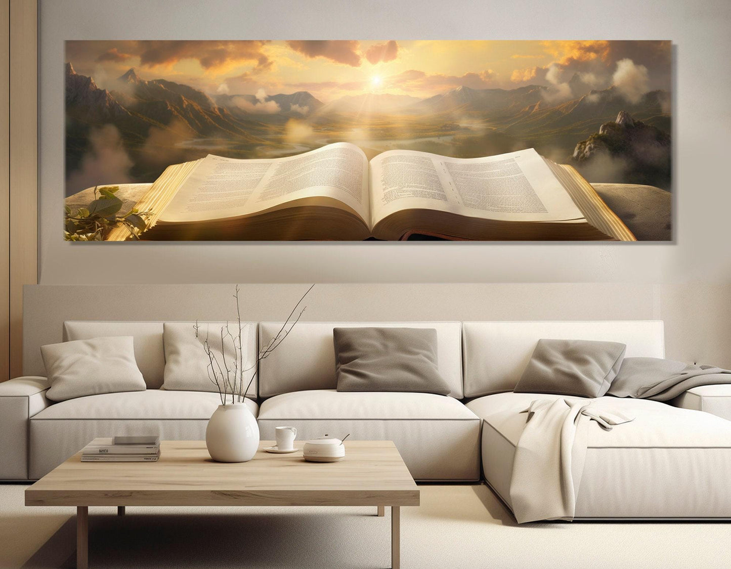 Bible Canvas Print – Large Religious Wall Art | Framed & Stretched Canvas