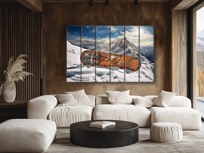 Snowboard Wall Art – Rustic Wood Wall Decor | Winter Cabin & Resort Gift