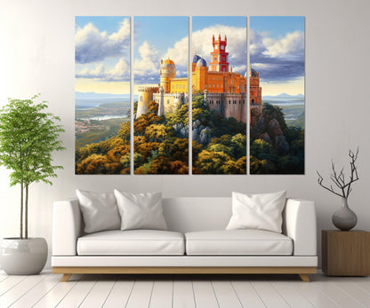 Pena Palace Canvas Print – Portugal Wall Art | Framed Floating Frame Ready to Hang
