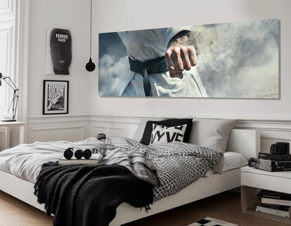 Karate Wall Art – Abstract Karate Canvas Print | Gallery Wrapped Cotton Canvas